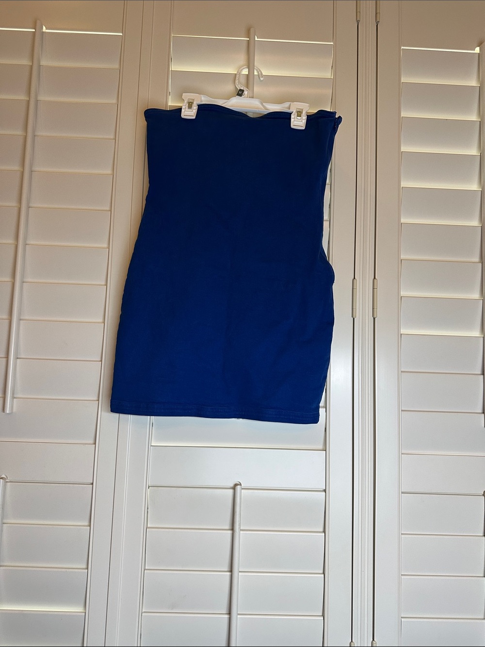 Zara Electric Blue Strapless Mini Dress